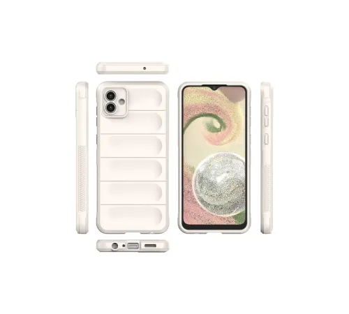 Samsung Galaxy A04E Kılıf Optimum Silikon - Krem