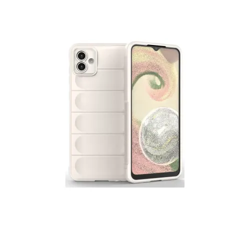 Samsung Galaxy A04E Kılıf Optimum Silikon - Krem