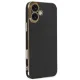 Apple iPhone 16 Kılıf Volet Silikon - Siyah