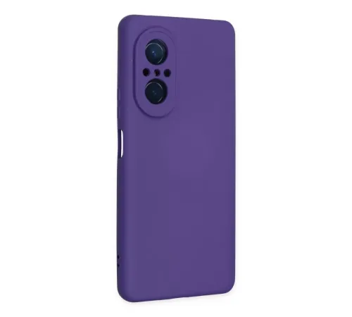 Huawei Nova 9 SE Kılıf Nano içi Kadife Silikon - Mor