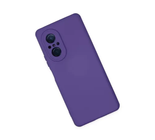 Huawei Nova 9 SE Kılıf Nano içi Kadife Silikon - Mor