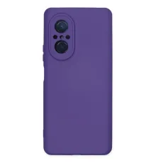 Huawei Nova 9 SE Kılıf Nano içi Kadife Silikon - Mor