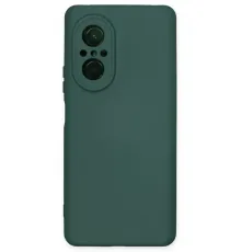 Huawei Nova 9 SE Kılıf Nano içi Kadife Silikon - Koyu Yeşil