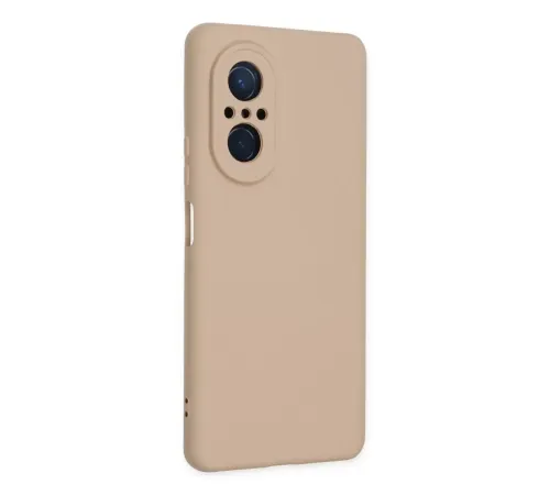 Huawei Nova 9 SE Kılıf Nano içi Kadife Silikon - Pudra