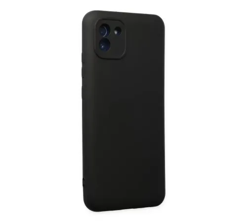 Samsung Galaxy A03 Kılıf Nano içi Kadife Silikon - Siyah