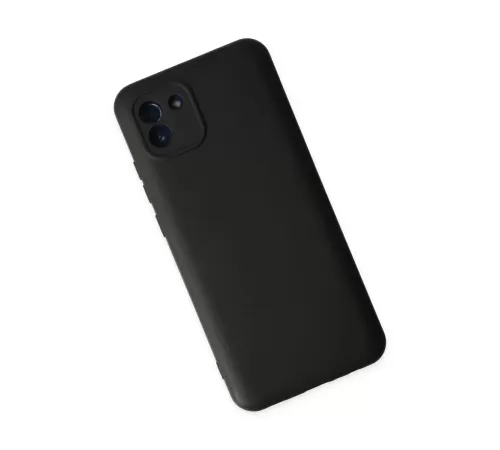Samsung Galaxy A03 Kılıf Nano içi Kadife Silikon - Siyah