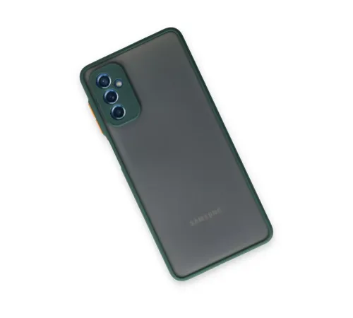 Samsung Galaxy M52 5G Kılıf Montreal Silikon Kapak - Yeşil