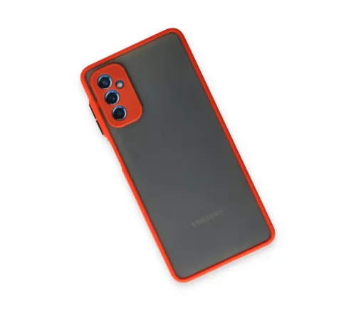 Samsung Galaxy M52 5G Kılıf Montreal Silikon Kapak - Kırmızı