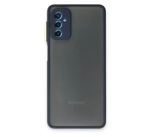 Samsung Galaxy M52 5G Kılıf Montreal Silikon Kapak - Lacivert