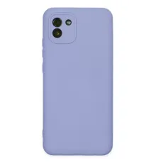 Samsung Galaxy A03 Kılıf Nano içi Kadife Silikon - Lila
