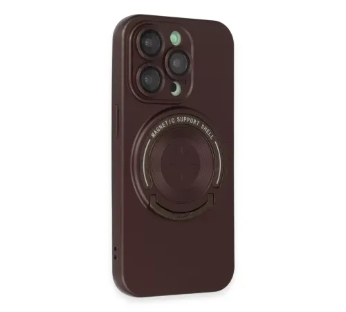 Apple iPhone 13 Pro Kılıf Lukka Magneticsafe Kapak - Kahverengi
