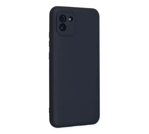 Samsung Galaxy A03 Kılıf Nano içi Kadife Silikon - Lacivert
