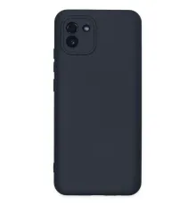 Samsung Galaxy A03 Kılıf Nano içi Kadife Silikon - Lacivert