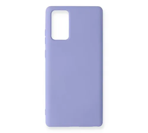 Samsung Galaxy Note 20 Kılıf Nano içi Kadife Silikon - Lila