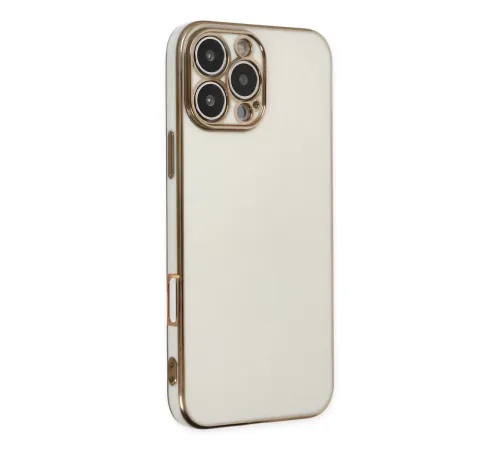 Apple iPhone 16 Pro Max Kılıf Volet Silikon - Beyaz