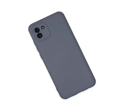Samsung Galaxy A03 Kılıf Nano içi Kadife Silikon - Gri