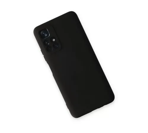 Xiaomi Redmi Note 11T Kılıf Nano içi Kadife Silikon - Siyah
