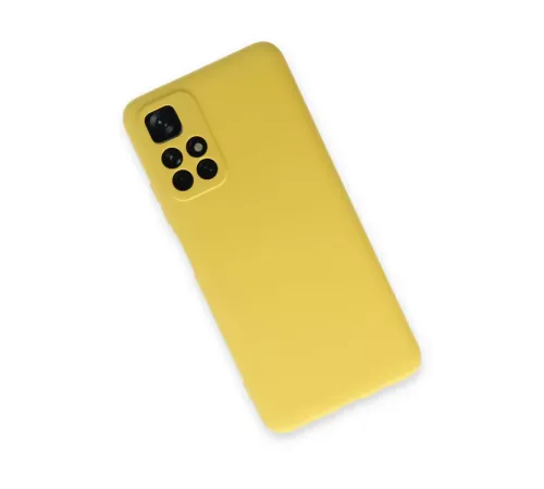 Xiaomi Redmi Note 11T Kılıf Nano içi Kadife Silikon - Sarı