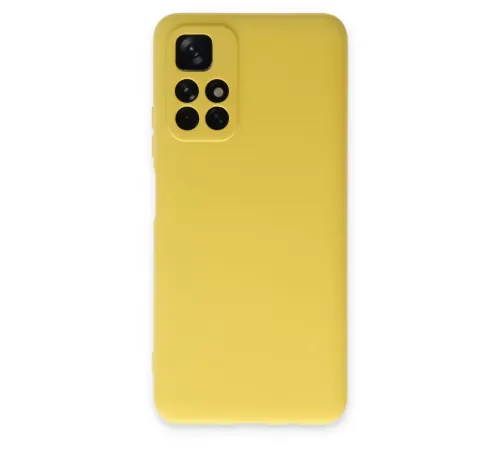 Xiaomi Redmi Note 11T Kılıf Nano içi Kadife Silikon - Sarı