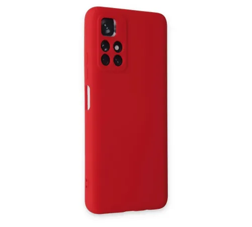 Xiaomi Redmi Note 11T Kılıf Nano içi Kadife Silikon - Kırmızı