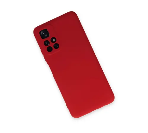 Xiaomi Redmi Note 11T Kılıf Nano içi Kadife Silikon - Kırmızı