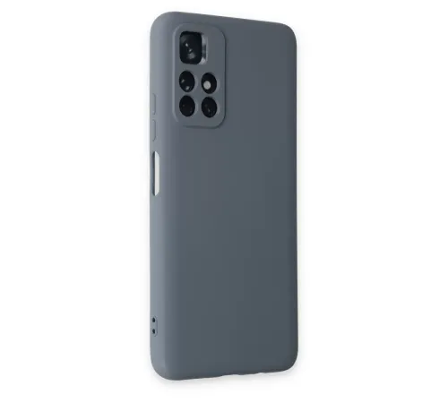Xiaomi Redmi Note 11T Kılıf Nano içi Kadife Silikon - Gri