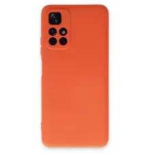 Xiaomi Redmi Note 11T Kılıf Nano içi Kadife Silikon - Turuncu