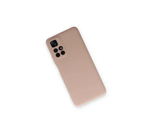 Xiaomi Redmi Note 11T Kılıf Nano içi Kadife Silikon - Pudra