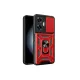 Realme C55 Kılıf Pars Lens Yüzüklü Silikon - Kırmızı