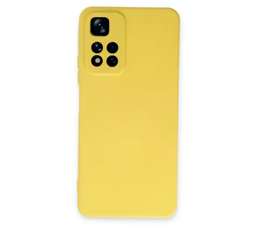 Xiaomi Redmi Note 11 Pro Plus 5G Kılıf Nano içi Kadife Silikon - Sarı