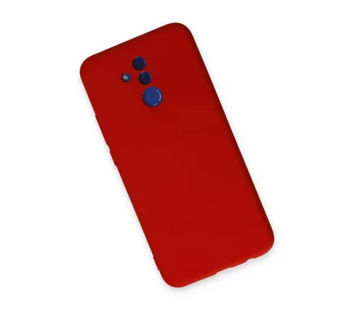Huawei Mate 20 Lite Kılıf Nano içi Kadife Silikon - Kırmızı