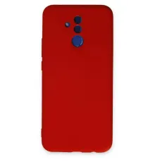 Huawei Mate 20 Lite Kılıf Nano içi Kadife Silikon - Kırmızı