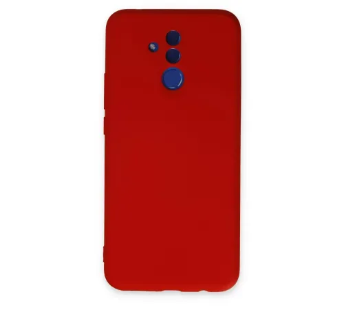 Huawei Mate 20 Lite Kılıf Nano içi Kadife Silikon - Kırmızı