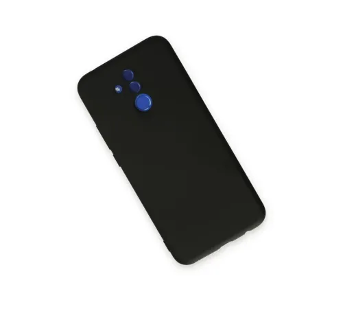 Huawei Mate 20 Lite Kılıf Nano içi Kadife Silikon - Siyah