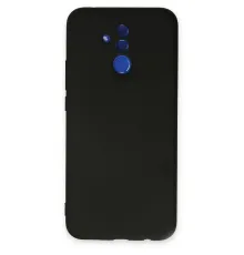 Huawei Mate 20 Lite Kılıf Nano içi Kadife Silikon - Siyah