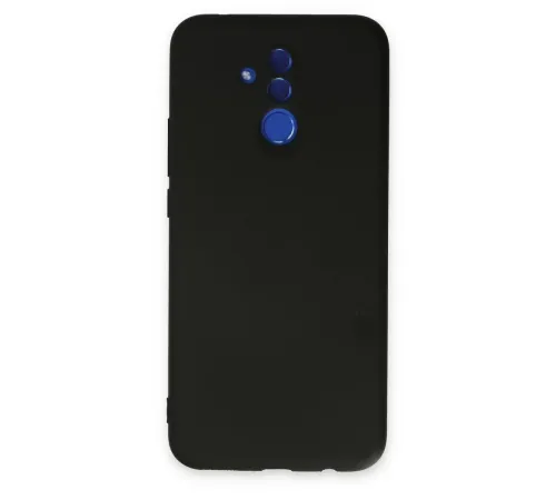 Huawei Mate 20 Lite Kılıf Nano içi Kadife Silikon - Siyah