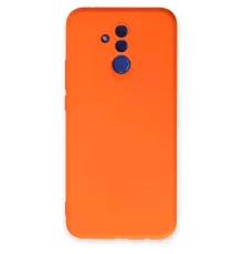 Huawei Mate 20 Lite Kılıf Nano içi Kadife Silikon - Turuncu