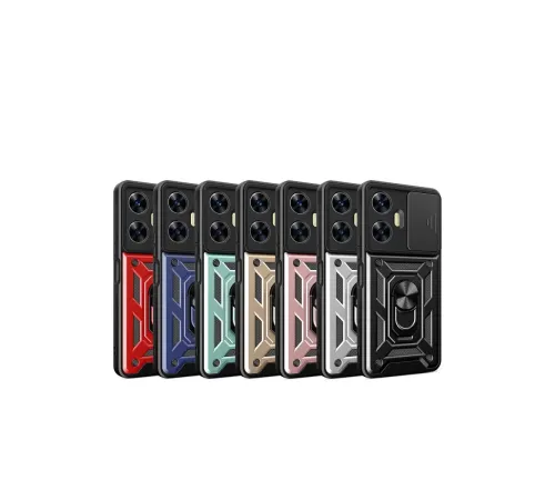 Realme C55 Kılıf Pars Lens Yüzüklü Silikon - Lacivert
