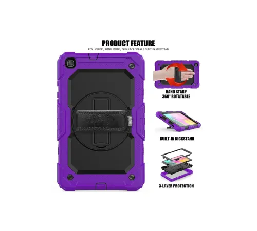 Samsung Galaxy T290 Tab A 8 Kılıf Pars Tablet Kapak - Mor