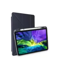 Apple iPad Air 4 10.9 Kılıf Kalemlikli Mars Tablet Kılıfı - Lacivert