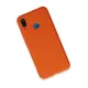 Huawei P20 Lite Kılıf Nano içi Kadife Silikon - Turuncu
