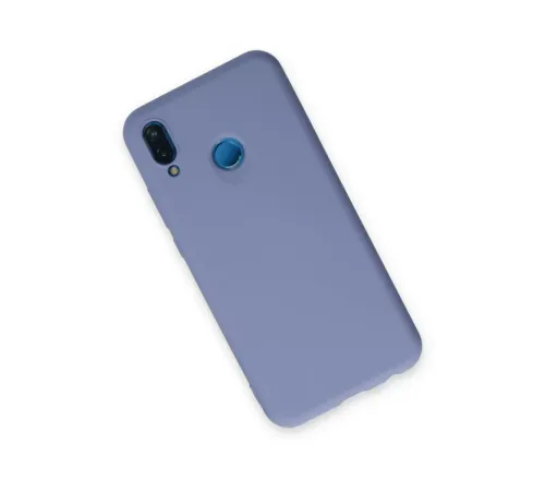 Huawei P20 Lite Kılıf Nano içi Kadife Silikon - Lila