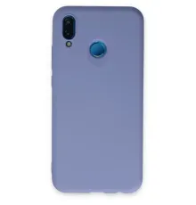 Huawei P20 Lite Kılıf Nano içi Kadife Silikon - Lila