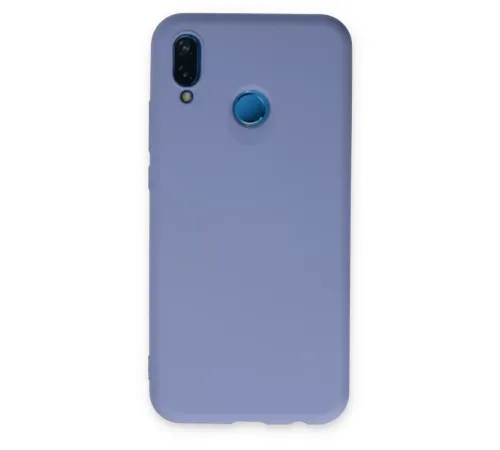 Huawei P20 Lite Kılıf Nano içi Kadife Silikon - Lila