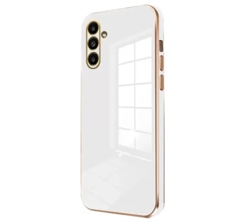 Samsung Galaxy M15 Kılıf Volet Silikon - Beyaz