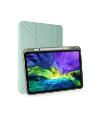 Apple iPad Air 4 10.9 Kılıf Kalemlikli Mars Tablet Kılıfı - Açık Yeşil