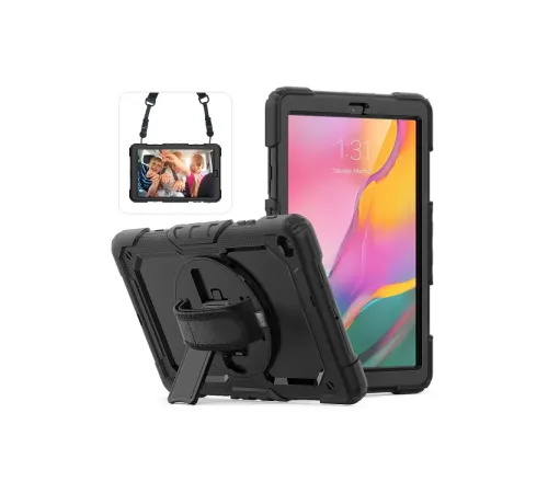 Samsung Galaxy T510 Tab A 10.1 Kılıf Pars Tablet Kapak - Siyah