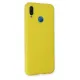 Huawei P20 Lite Kılıf Nano içi Kadife Silikon - Sarı