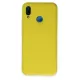 Huawei P20 Lite Kılıf Nano içi Kadife Silikon - Sarı