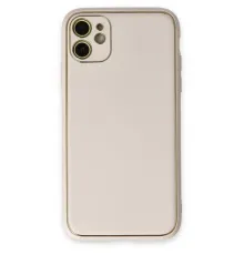 Apple iPhone 12 Kılıf Coco Deri Silikon Kapak - Beyaz